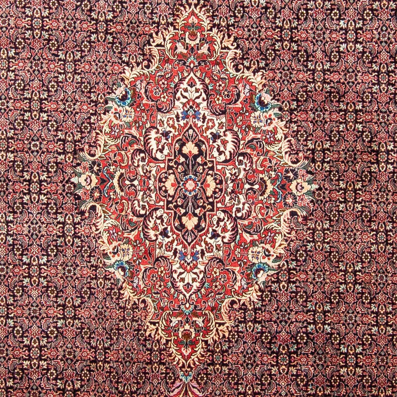 Persisk tæppe - Bijar - 355 x 246 cm - lysrød
