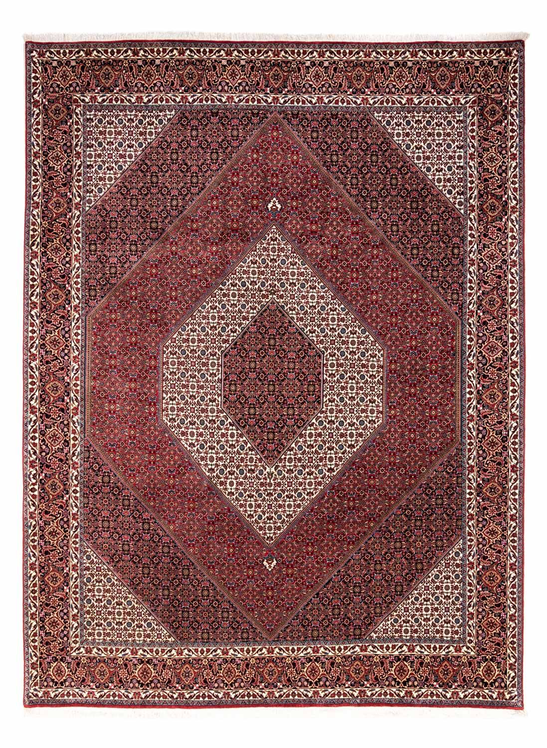 Persisk tæppe - Bijar - Royal - 340 x 254 cm - rød