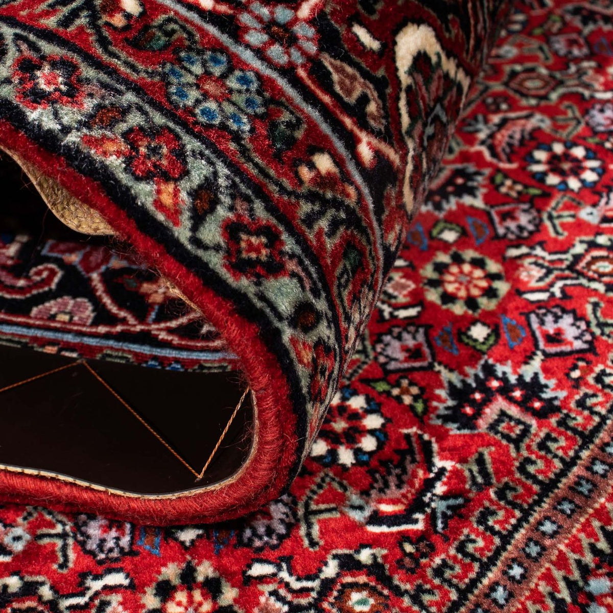 Persisk tæppe - Bijar - 229 x 170 cm - rød