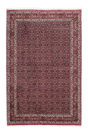 Persisk tæppe - Bijar - 203 x 130 cm - lysrød