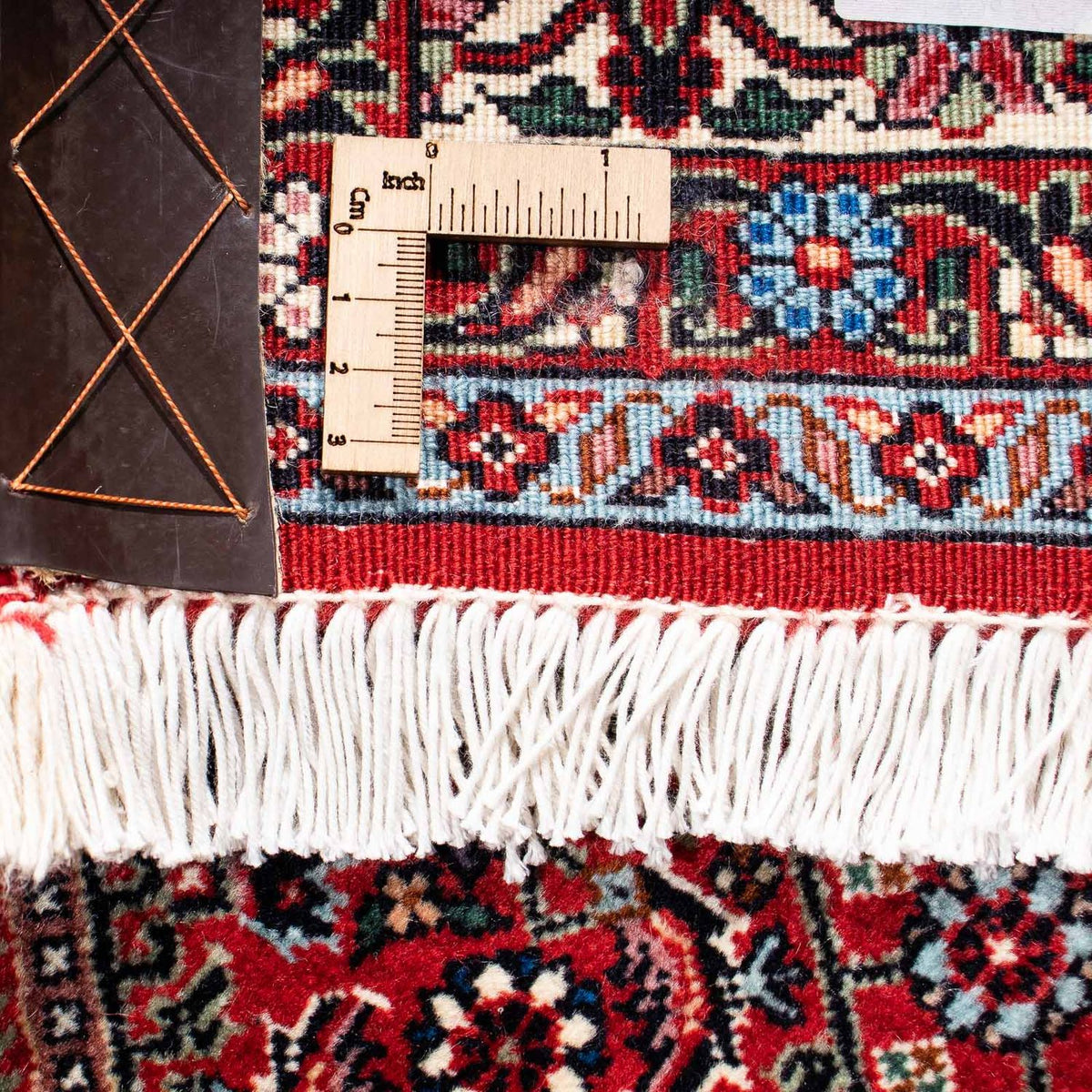 Persisk tæppe - Bijar - 246 x 171 cm - mørkerød