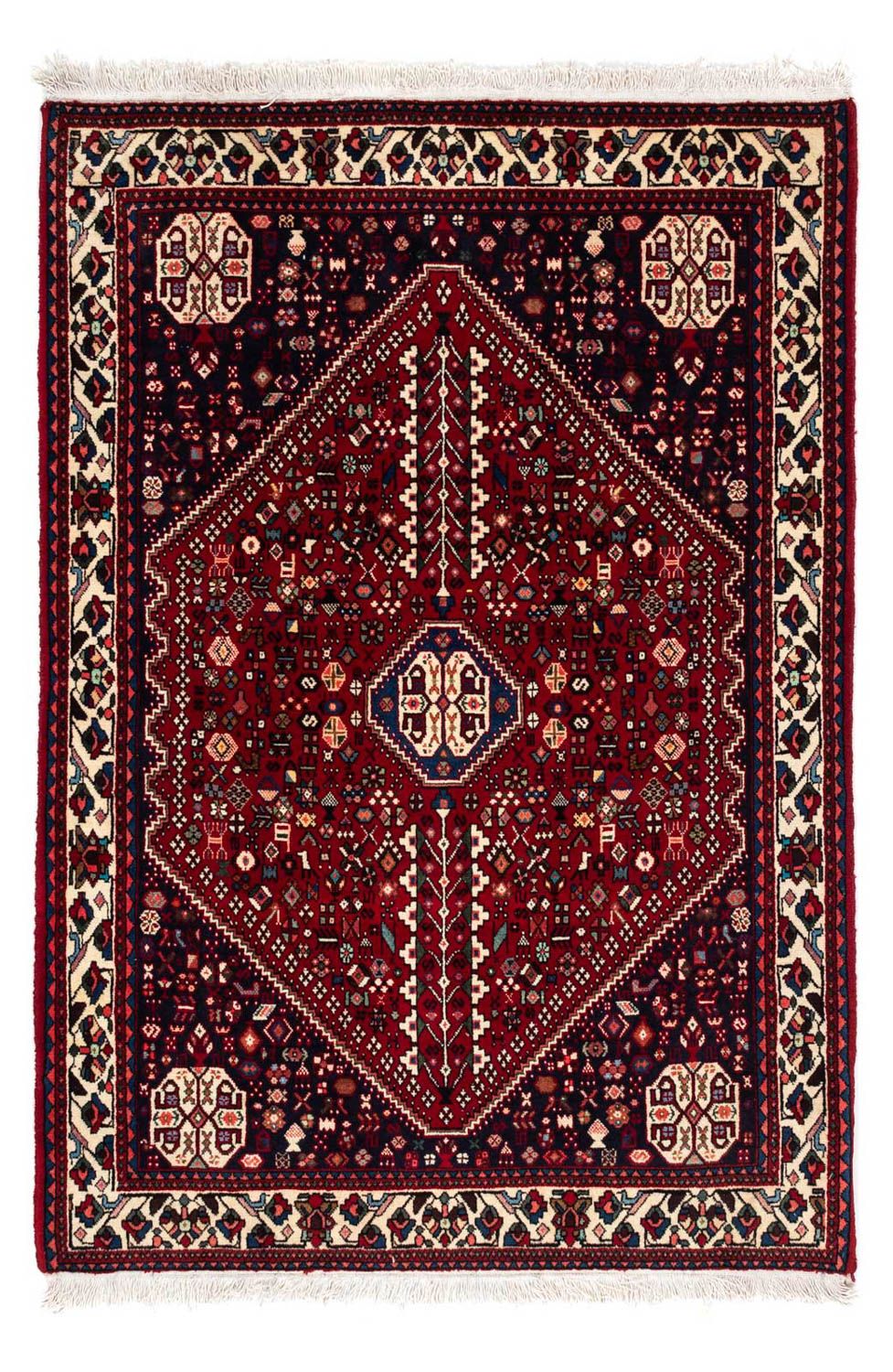 Persisk tæppe - Nomadisk - 150 x 103 cm - mørkerød
