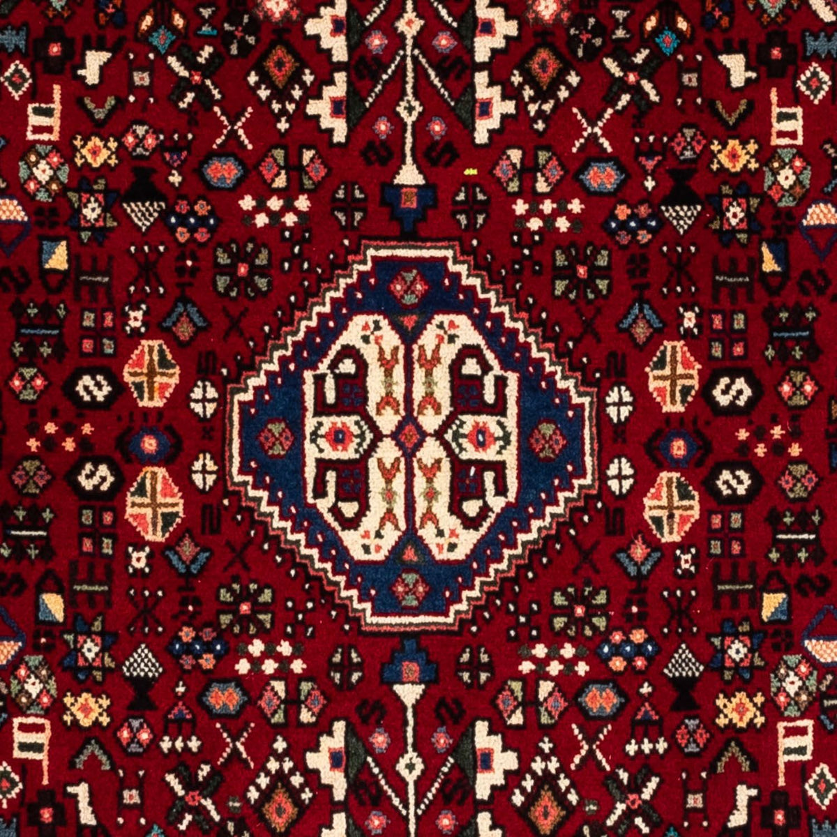 Persisk tæppe - Nomadisk - 150 x 103 cm - mørkerød