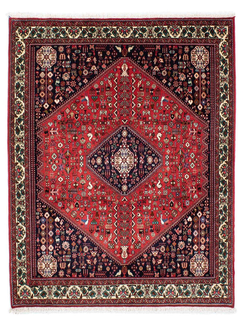 Gabbeh-tæppe - Kashkuli Persisk - 200 x 155 cm - mørkerød