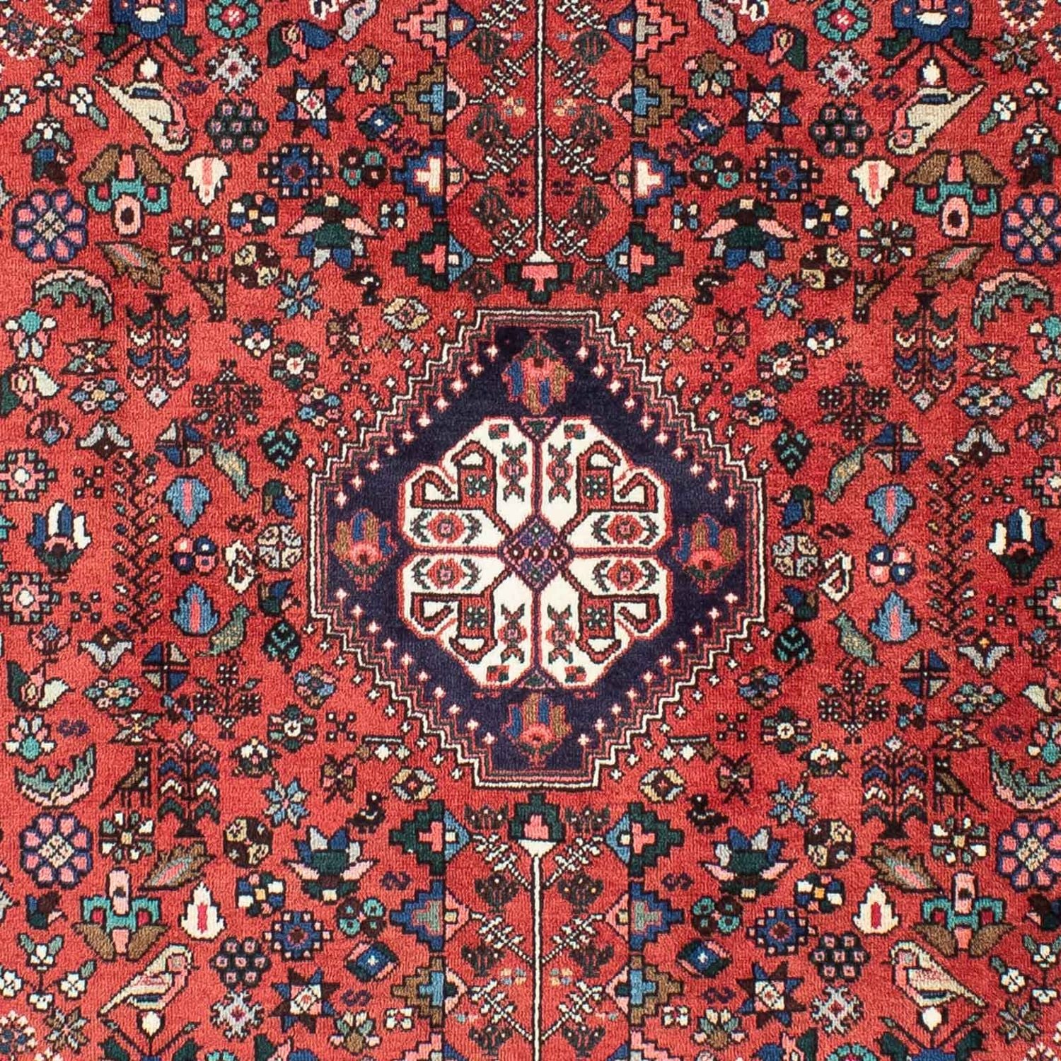 Gabbeh-tæppe - Kashkuli Persisk - 203 x 153 cm - mørkerød