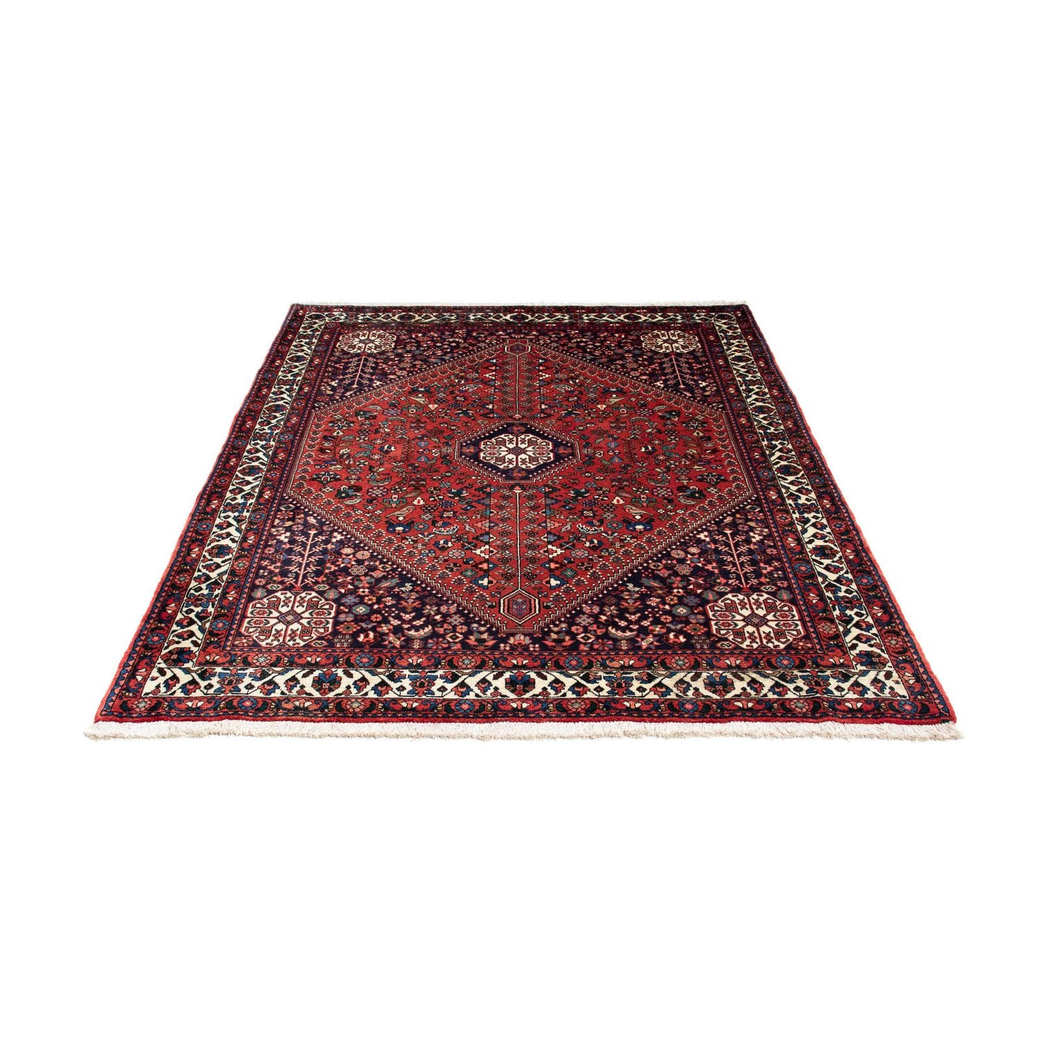 Gabbeh-tæppe - Kashkuli Persisk - 203 x 153 cm - mørkerød
