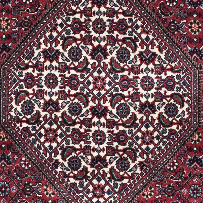 Løber Persisk tæppe - Bijar - 205 x 74 cm - mørkerød