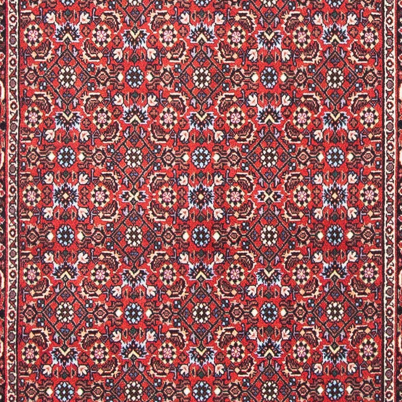 Persisk tæppe - Bijar - 139 x 70 cm - rød