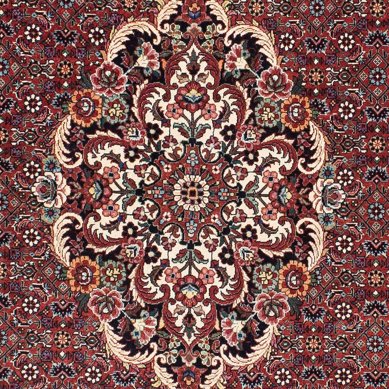 Persisk tæppe - Bijar - 202 x 132 cm - lysrød