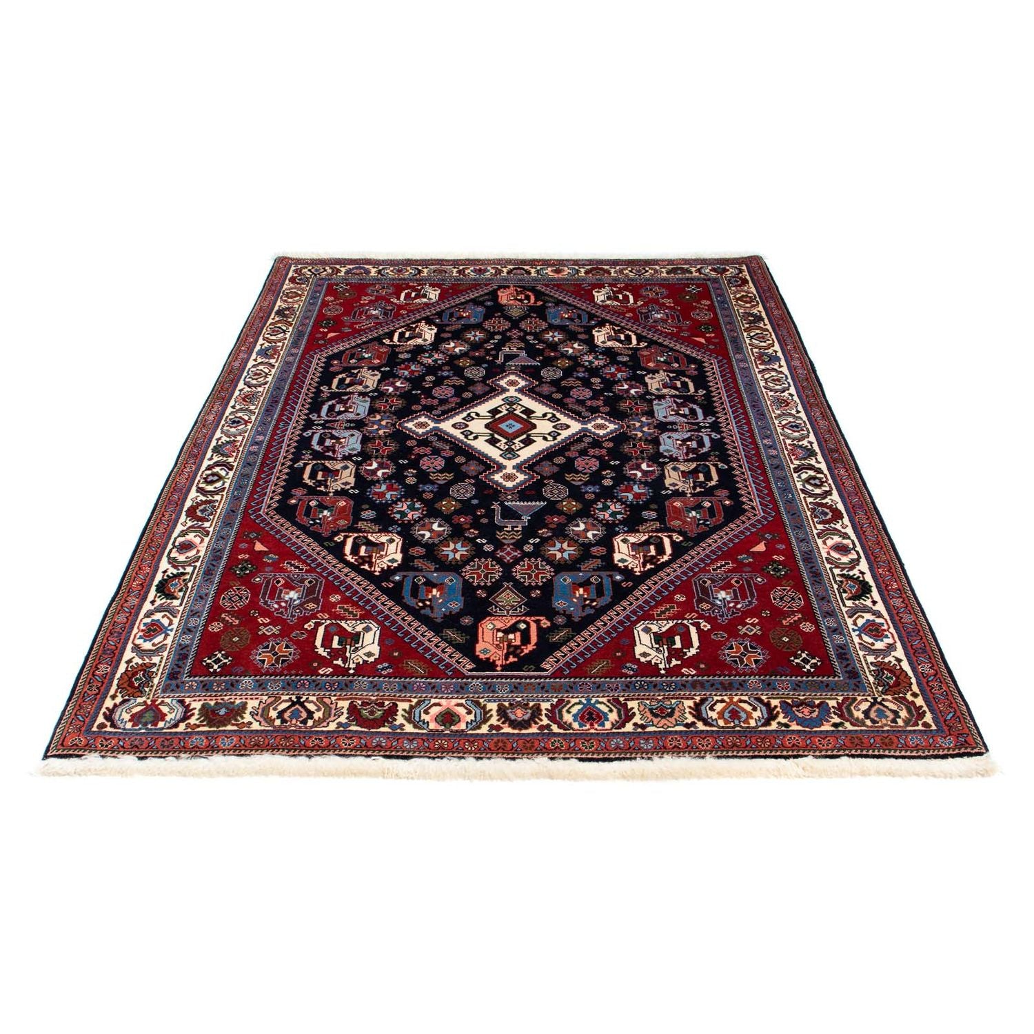 Gabbeh-tæppe - Kashkuli Persisk - 212 x 143 cm - mørkeblå