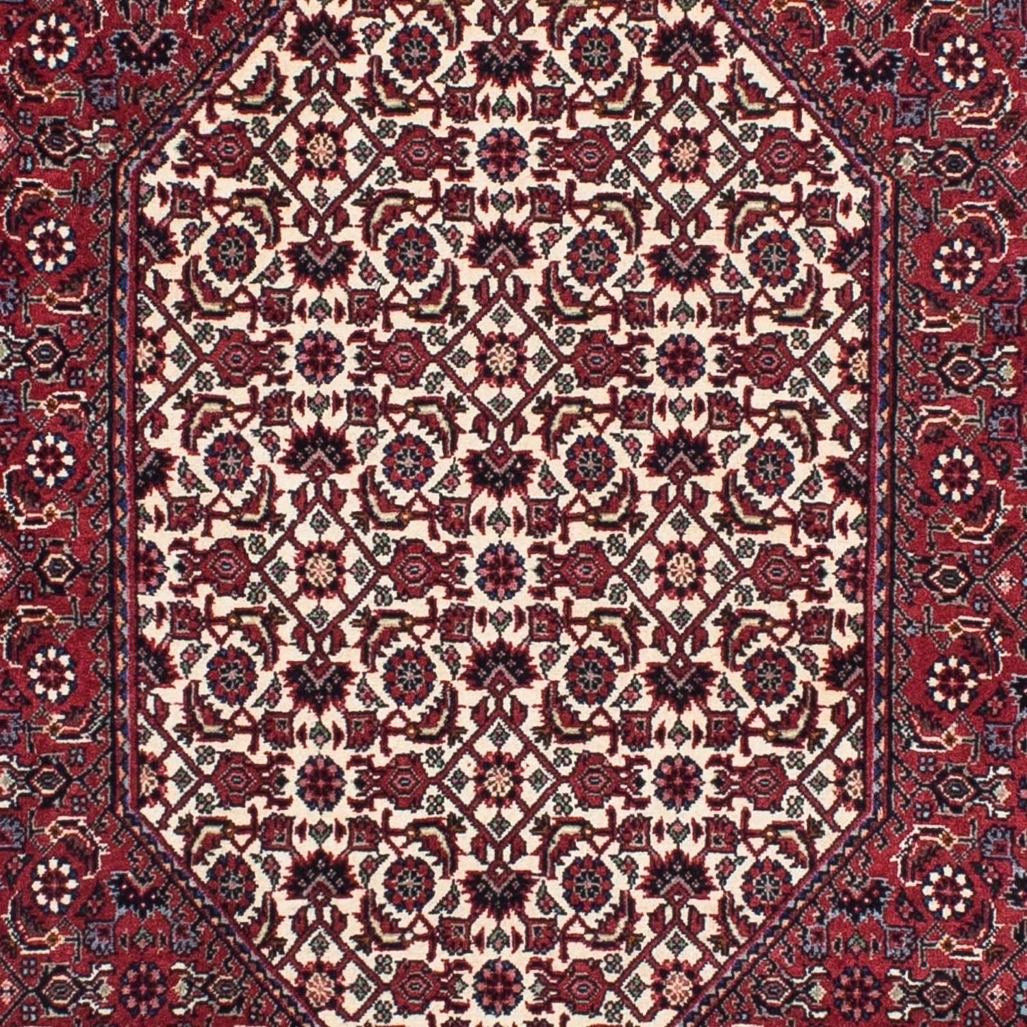 Løber Persisk tæppe - Bijar - 204 x 103 cm - mørkeblå