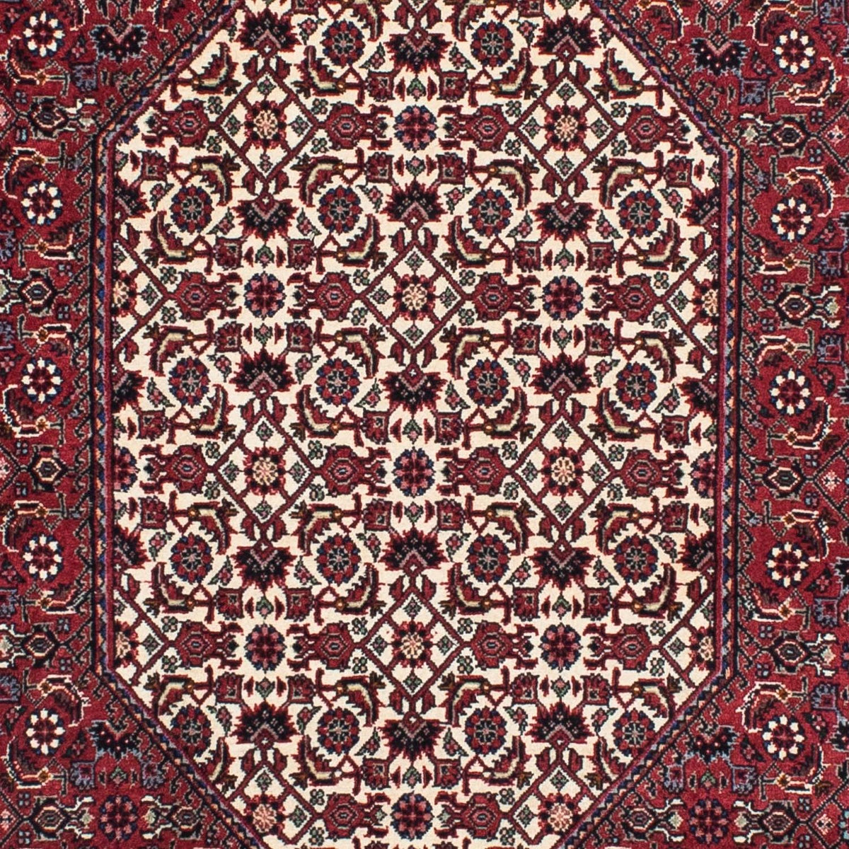 Løber Persisk tæppe - Bijar - 204 x 103 cm - mørkeblå