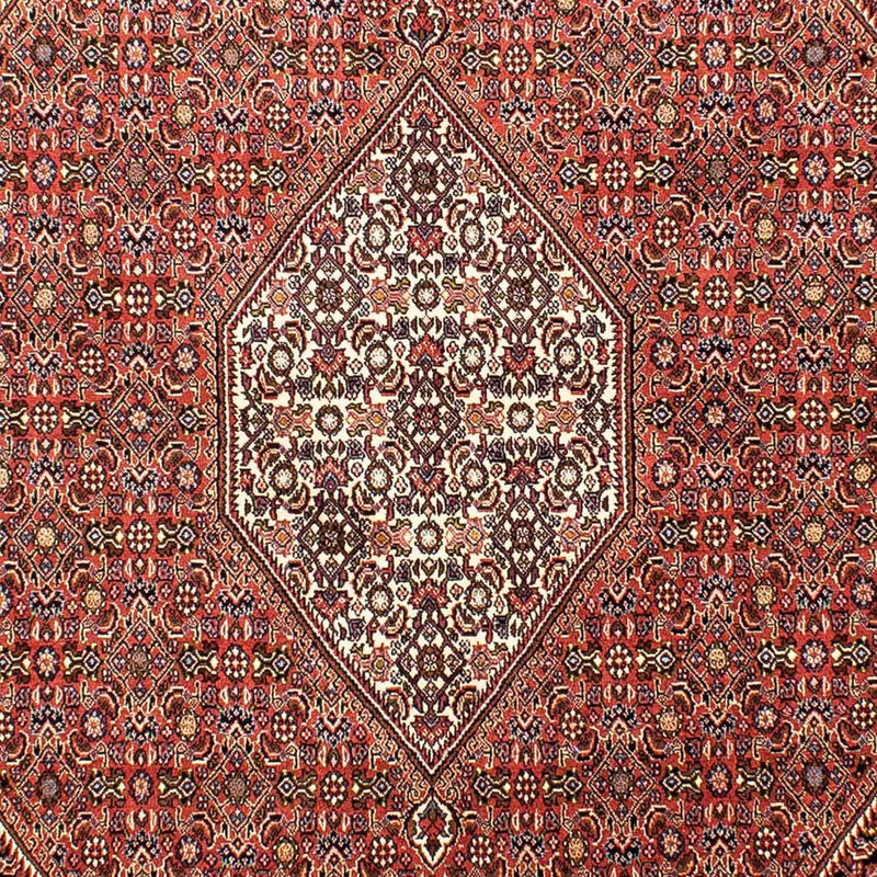 Persisk tæppe - Bijar - 268 x 165 cm - lysrød