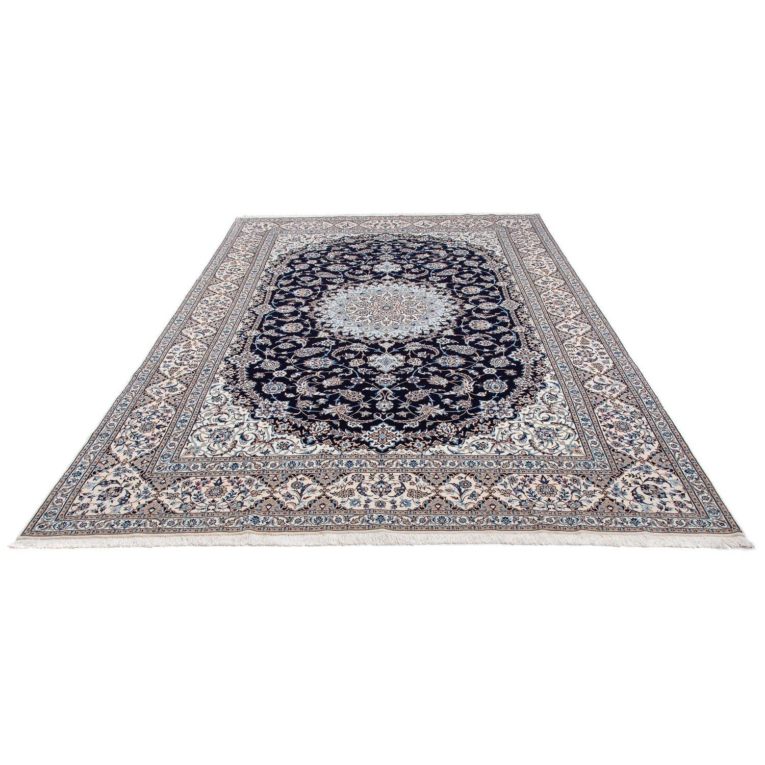 Persisk tæppe - Nain - Premium - 330 x 209 cm - beige