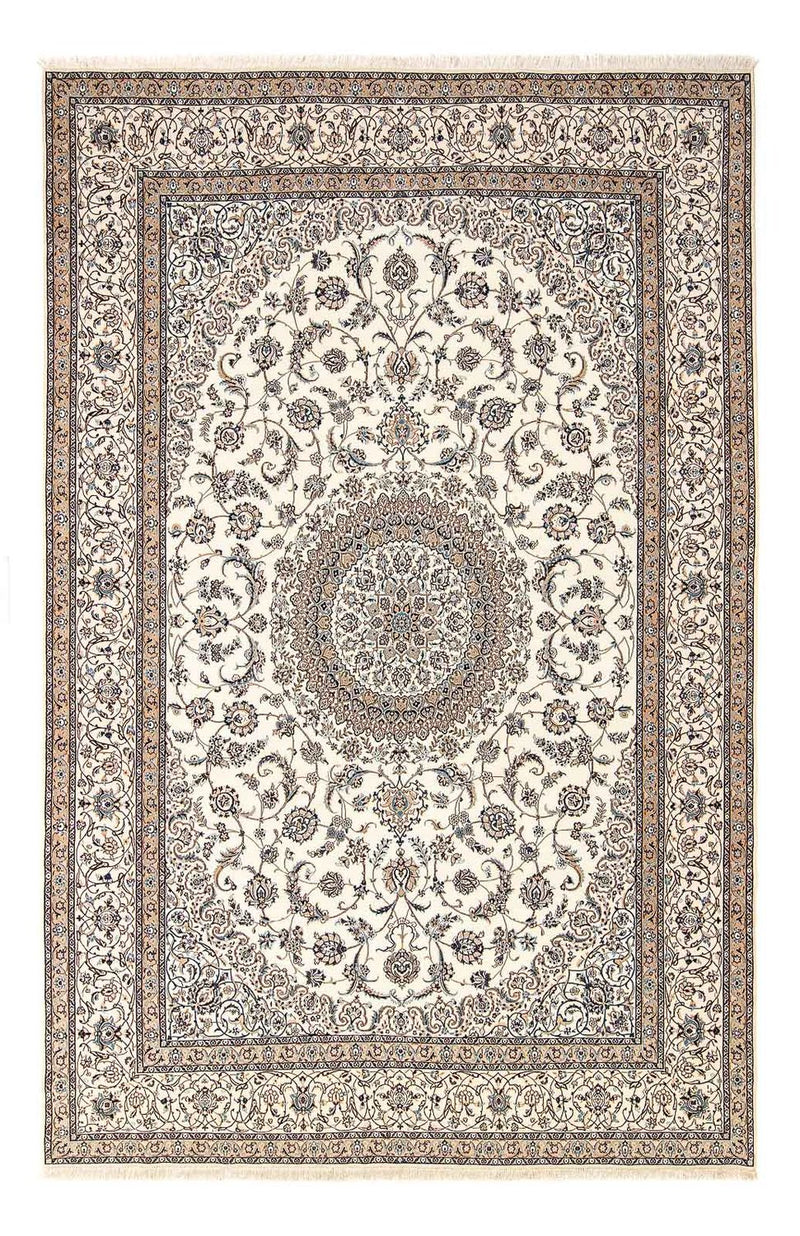 Persisk tæppe - Nain - Premium - 328 x 215 cm - beige