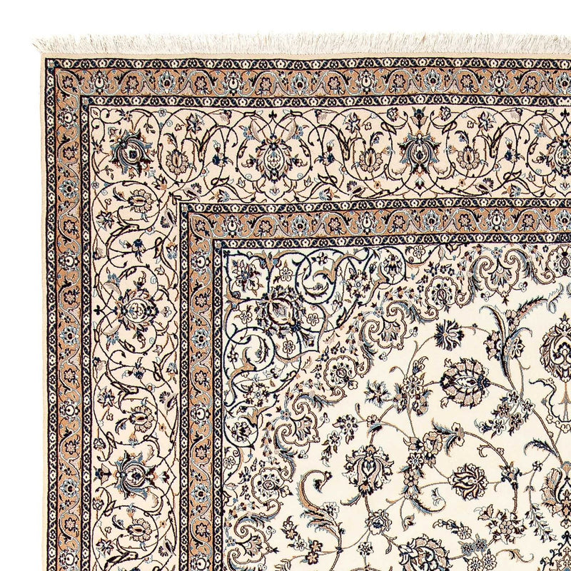 Persisk tæppe - Nain - Premium - 328 x 215 cm - beige