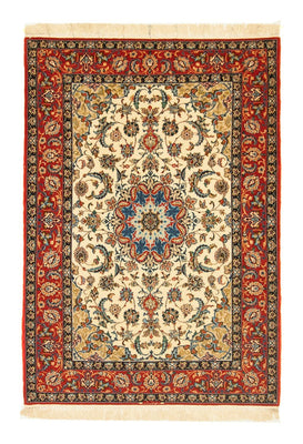 Persisk tæppe - Isfahan - Premium - 164 x 116 cm - beige