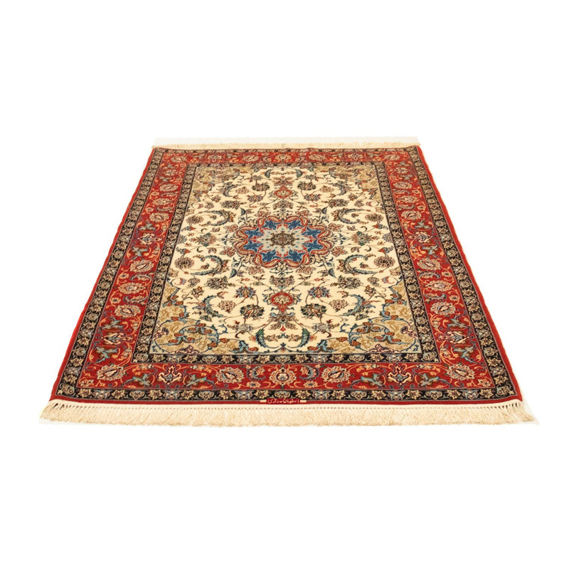 Persisk tæppe - Isfahan - Premium - 164 x 116 cm - beige