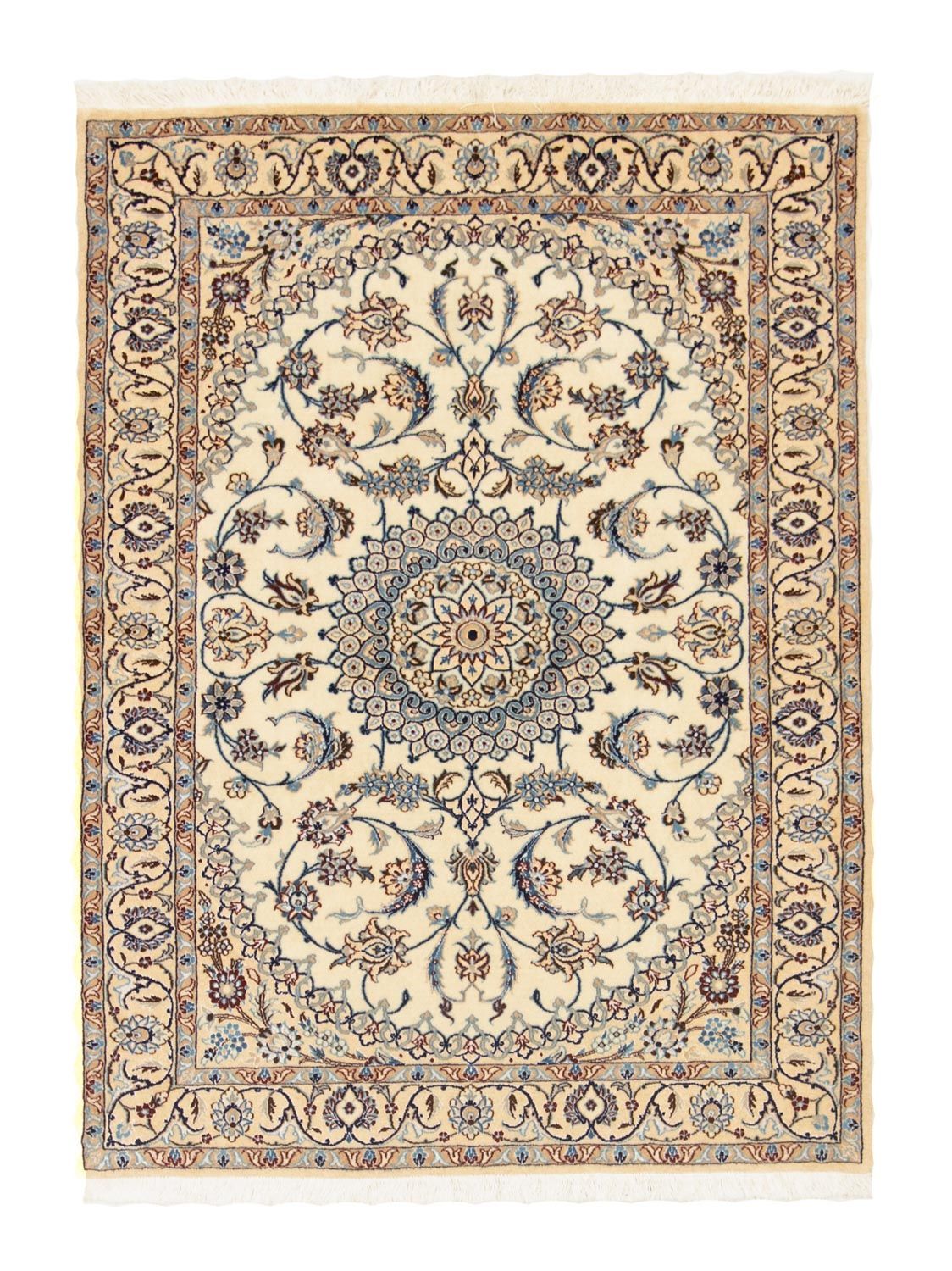 Persisk tæppe - Nain - Premium - 135 x 102 cm - beige