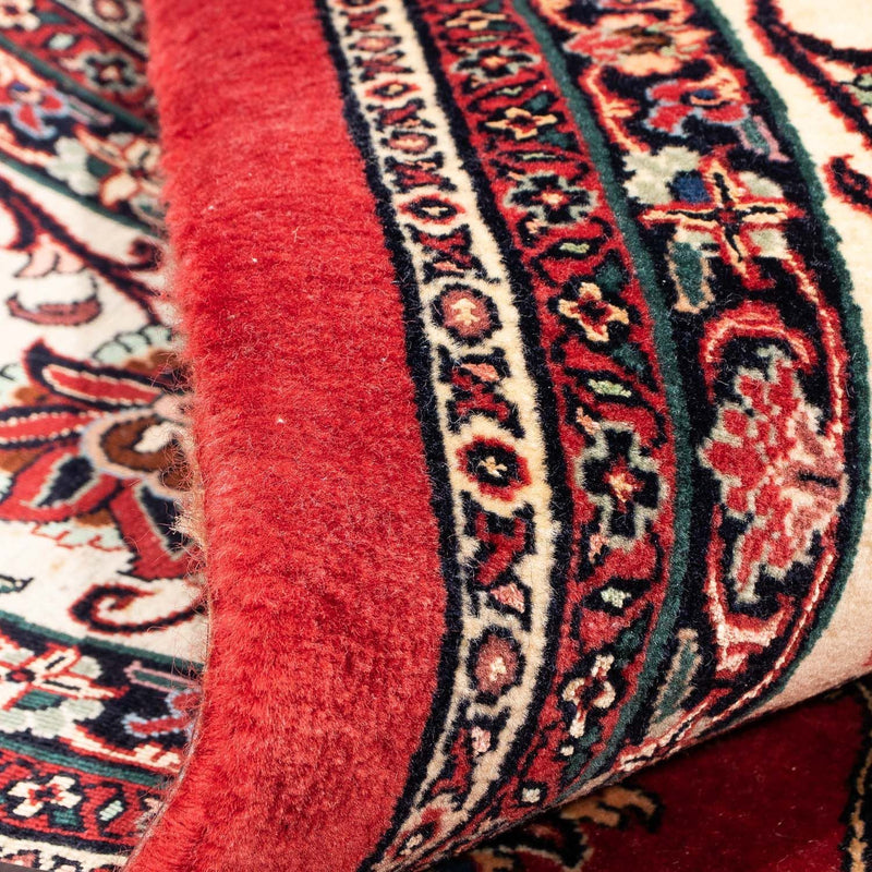 Persisk tæppe - Bijar - 284 x 241 cm - mørkerød