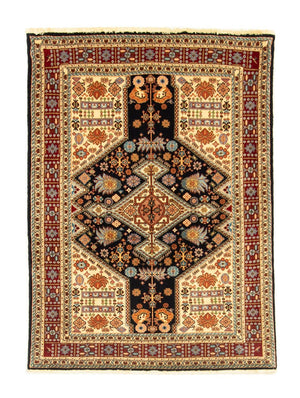 Persisk tæppe - Nomadisk - 138 x 102 cm - sort