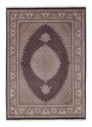 Persisk tæppe - Tabriz - 213 x 151 cm - mørkeblå