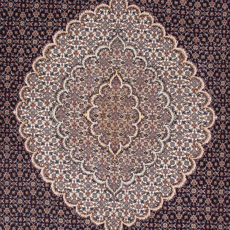 Persisk tæppe - Tabriz - 213 x 151 cm - mørkeblå