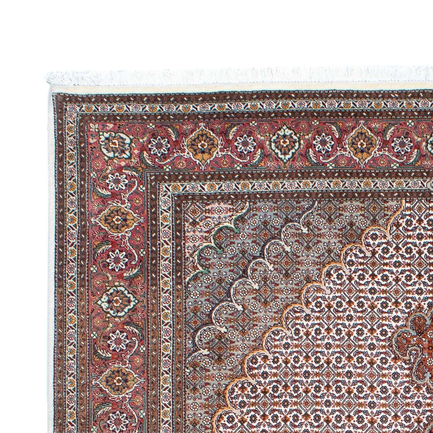 Persisk tæppe - Tabriz - Royal - 208 x 153 cm - lys brun