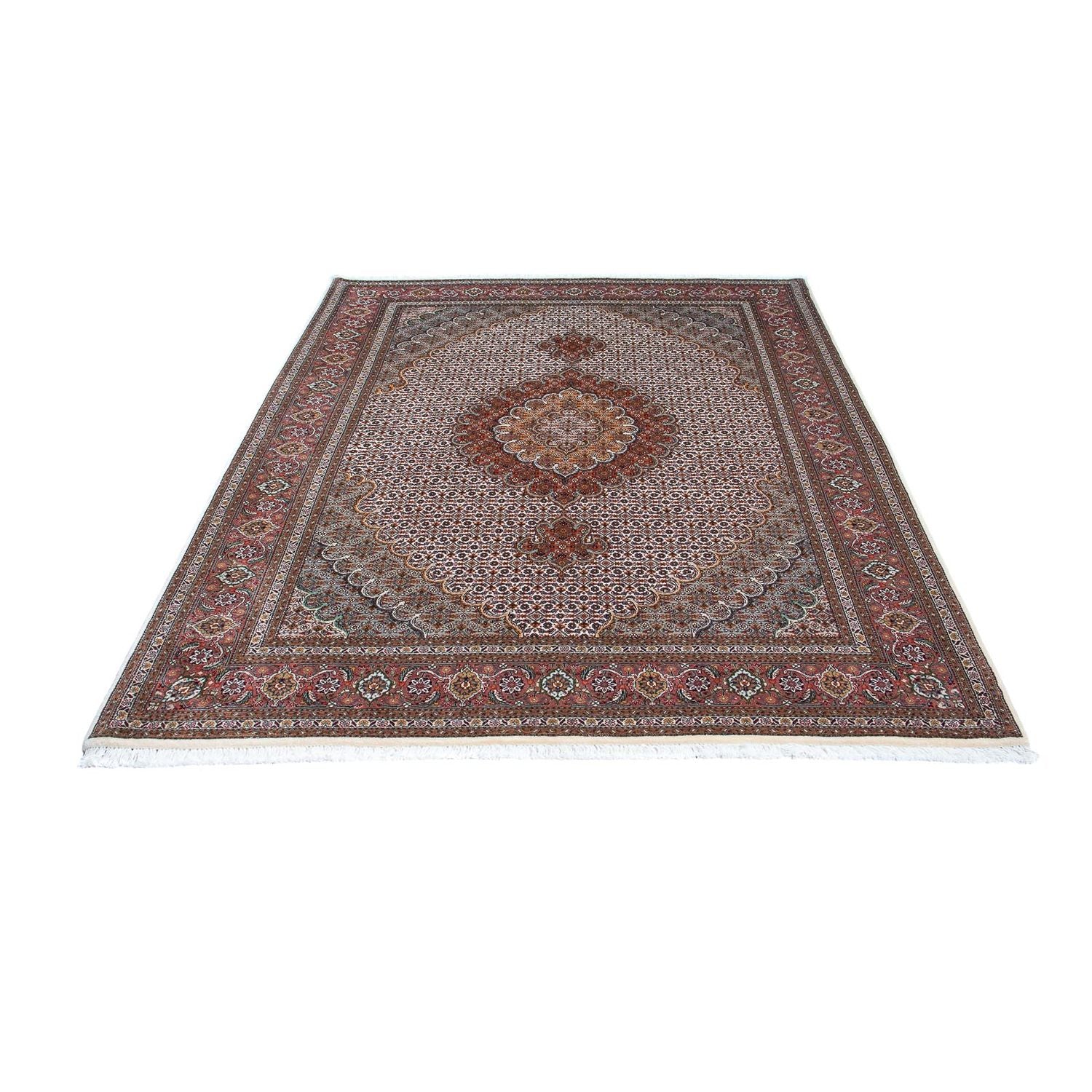 Persisk tæppe - Tabriz - Royal - 208 x 153 cm - lys brun