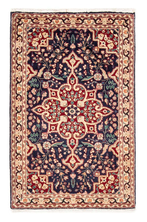 Persisk tæppe - Tabriz - 134 x 86 cm - mørkeblå