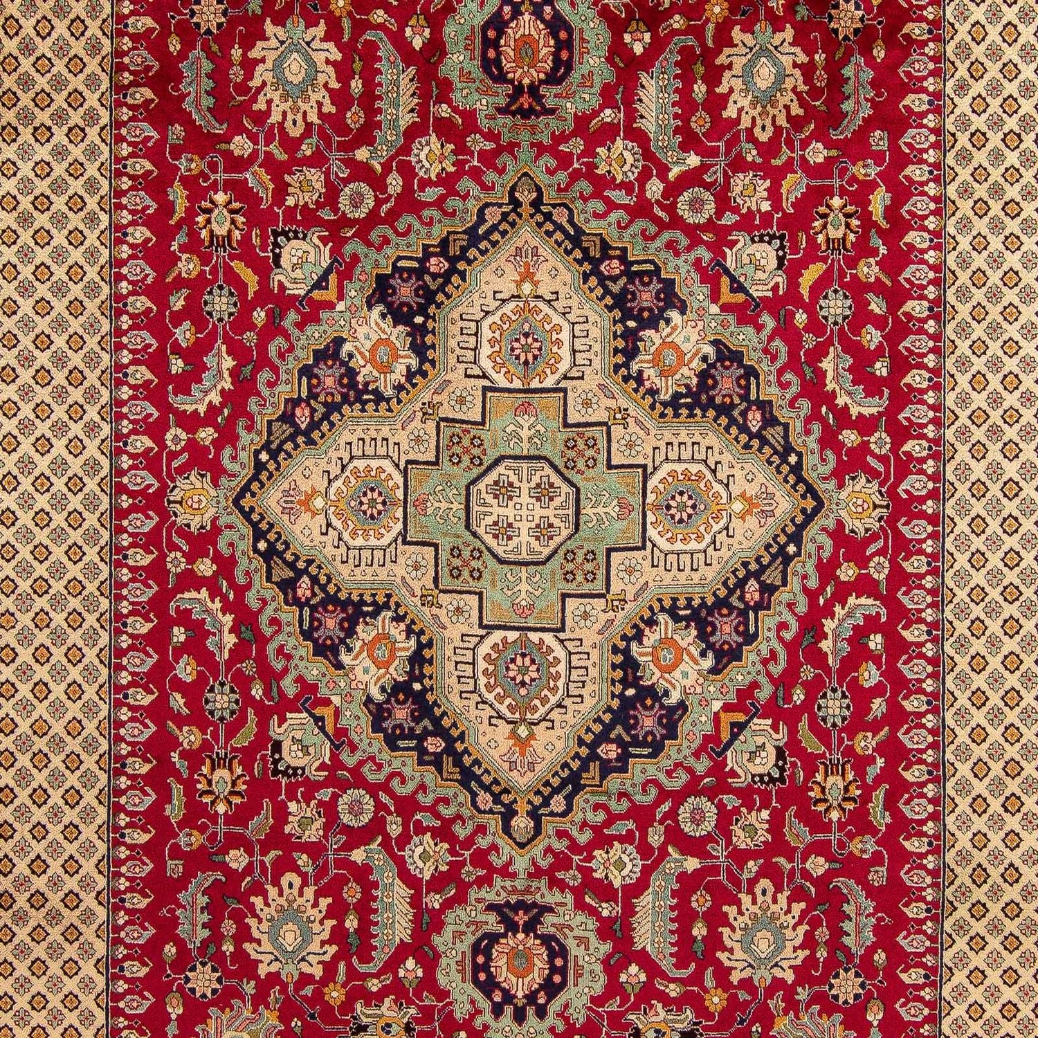 Persisk tæppe - Tabriz - 400 x 305 cm - rød