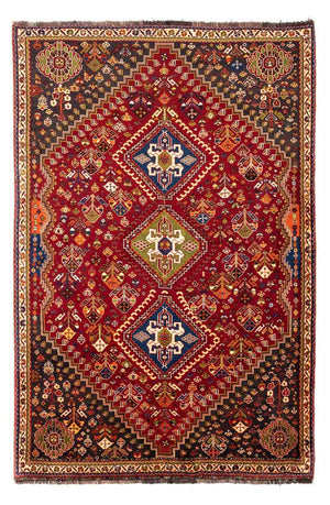Persisk tæppe - Nomadisk - 257 x 173 cm - mørkerød