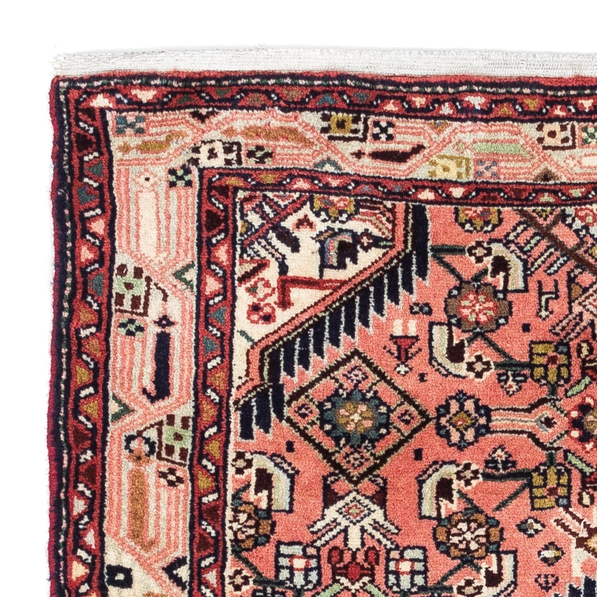 Persisk tæppe - Nomadisk - 115 x 71 cm - lysrød