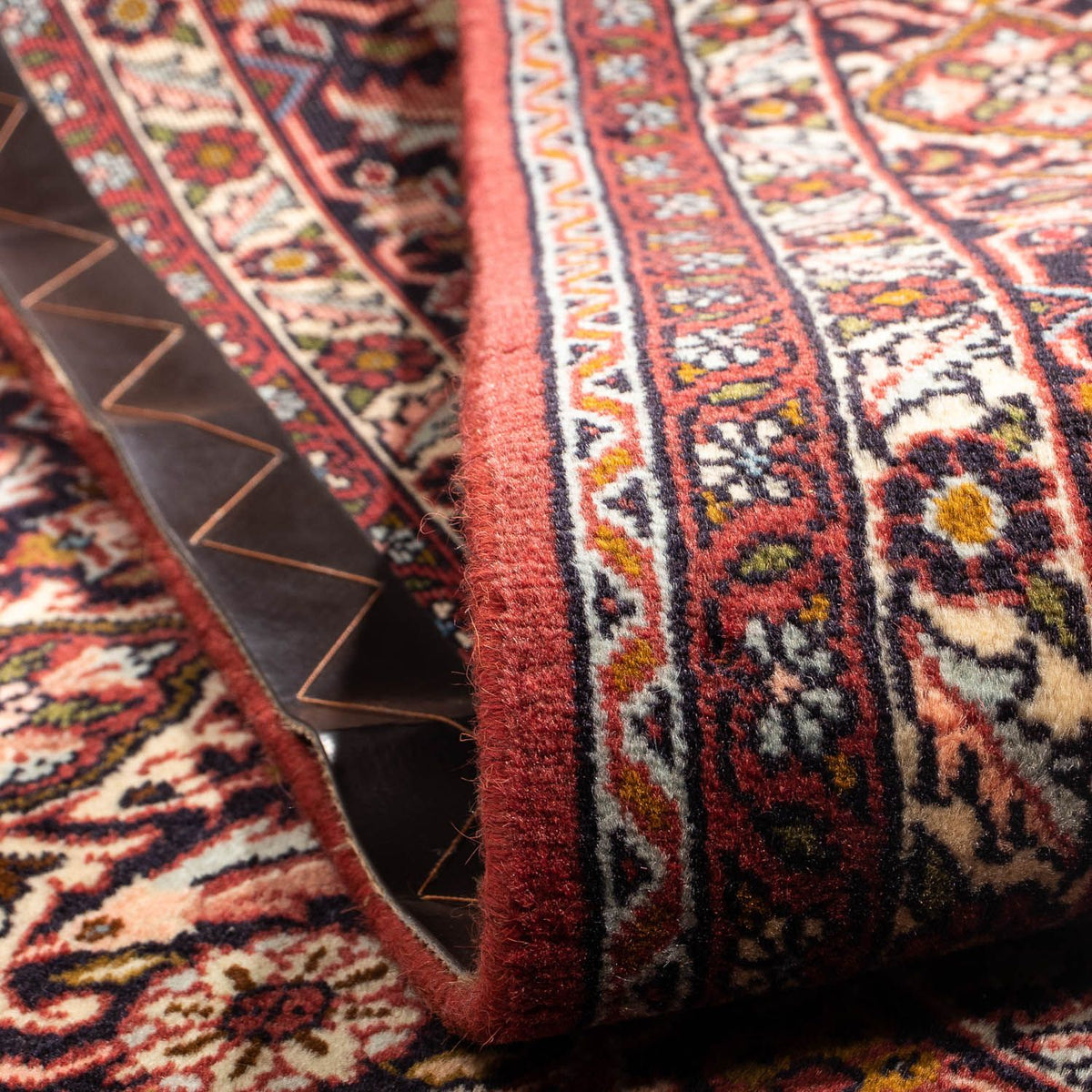 Persisk tæppe - Bijar firkantet  - 197 x 190 cm - lysrød