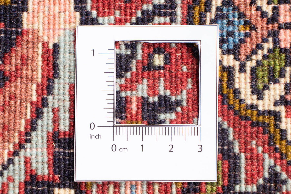 Persisk tæppe - Bijar firkantet  - 197 x 190 cm - lysrød