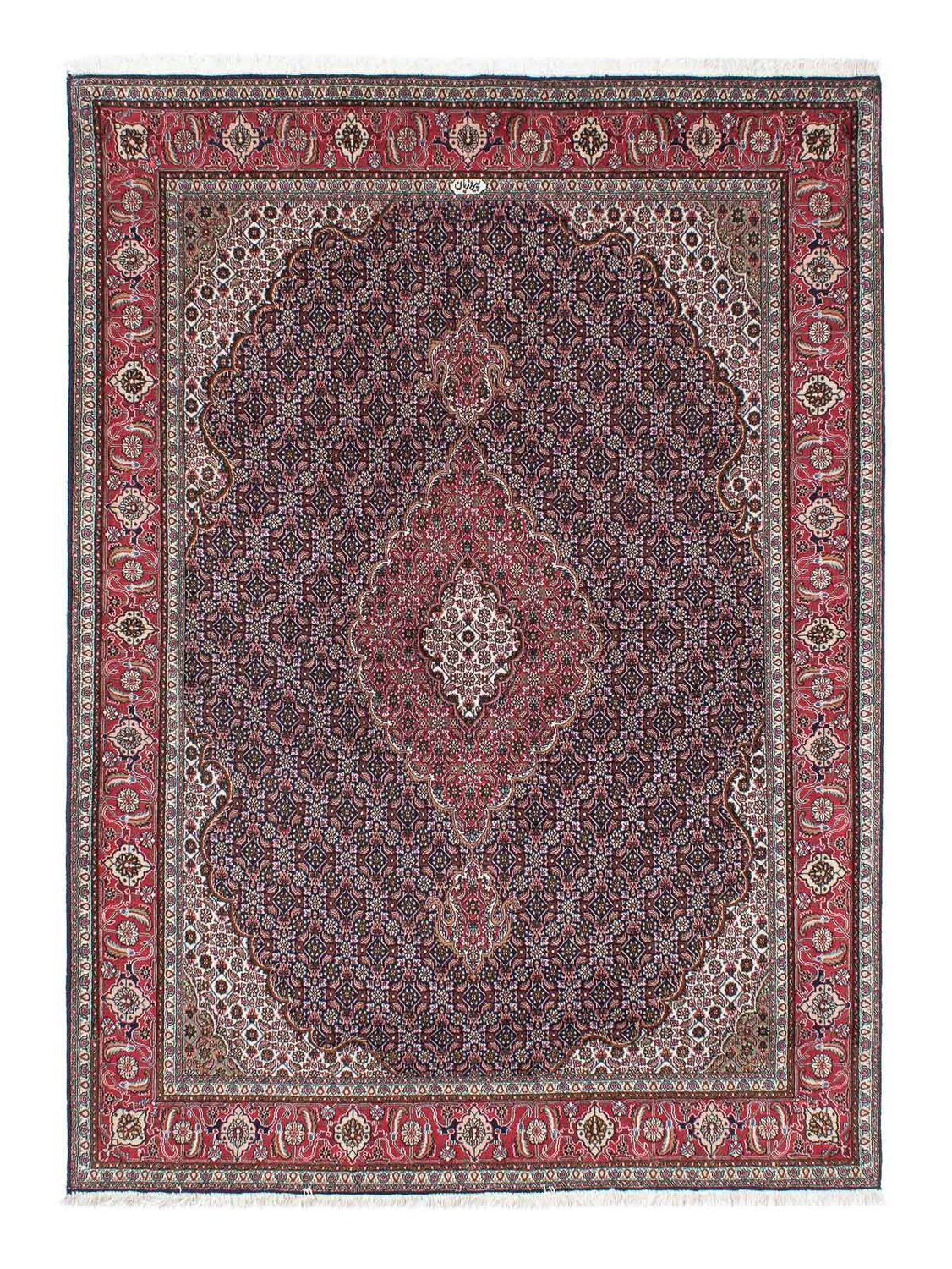 Persisk tæppe - Tabriz - 208 x 146 cm - mørkeblå