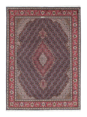 Persisk tæppe - Tabriz - 208 x 146 cm - mørkeblå