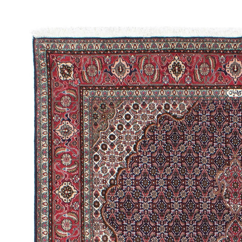 Persisk tæppe - Tabriz - 208 x 146 cm - mørkeblå