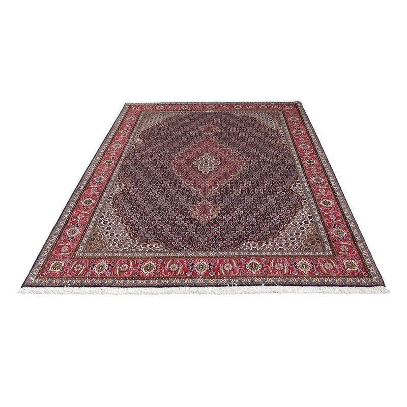 Persisk tæppe - Tabriz - 208 x 146 cm - mørkeblå