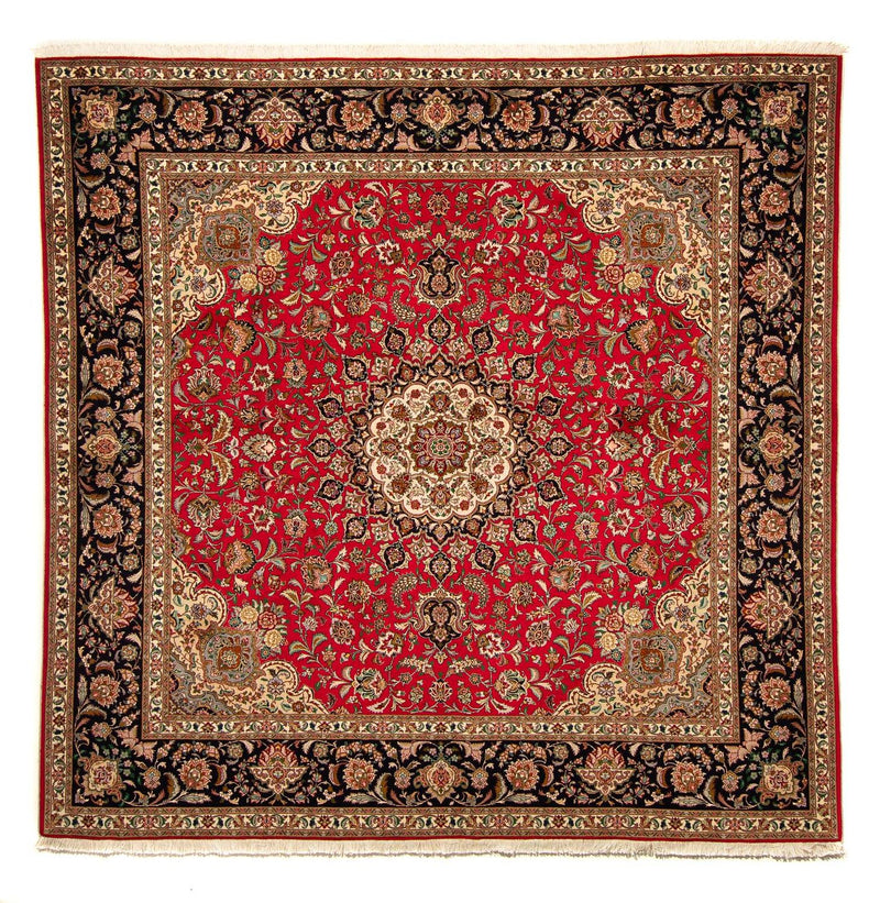 Persisk tæppe - Tabriz - Royal firkantet  - 251 x 251 cm - rød