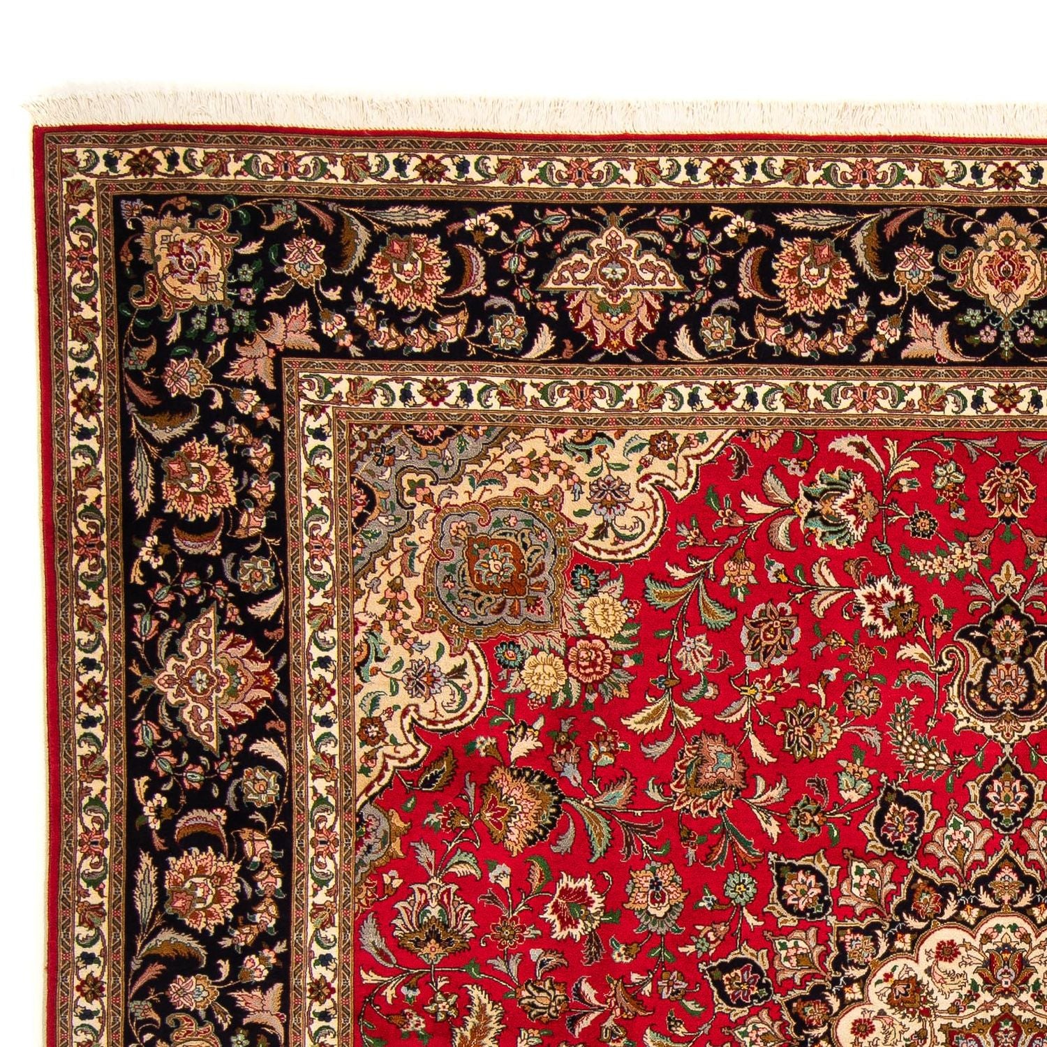Persisk tæppe - Tabriz - Royal firkantet  - 251 x 251 cm - rød