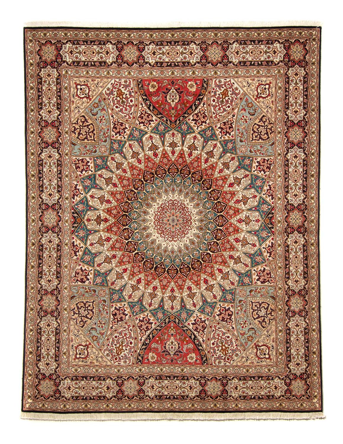 Persisk tæppe - Tabriz - Royal - 254 x 204 cm - flerfarvet