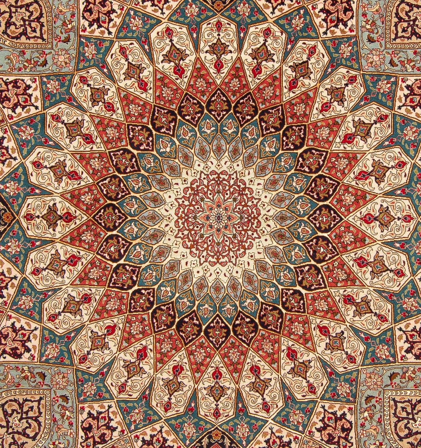 Persisk tæppe - Tabriz - Royal - 254 x 204 cm - flerfarvet