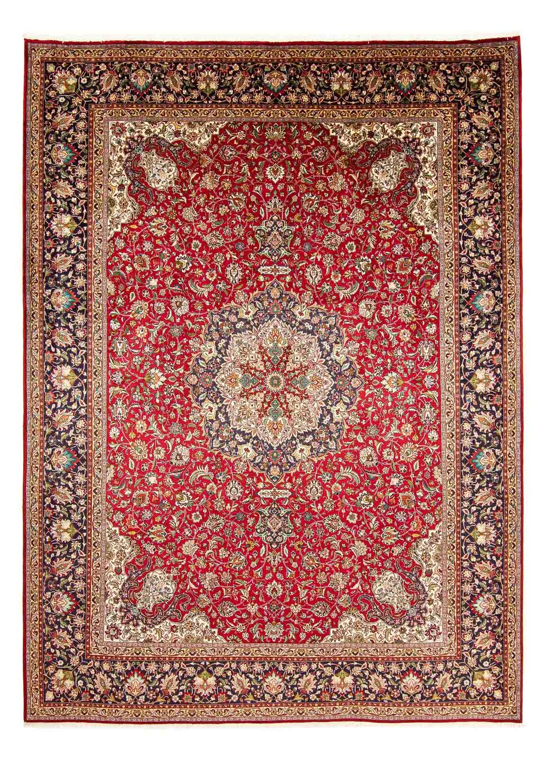 Persisk tæppe - Tabriz - Royal - 398 x 300 cm - rød
