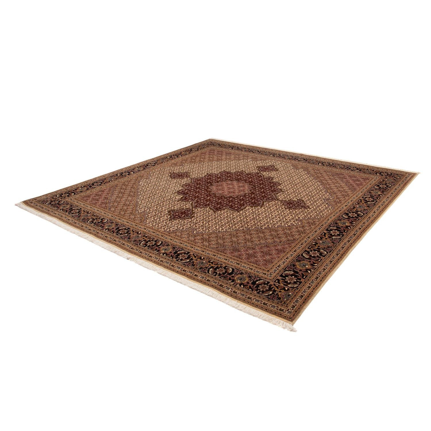 Persisk tæppe - Tabriz - Royal - 351 x 252 cm - brun
