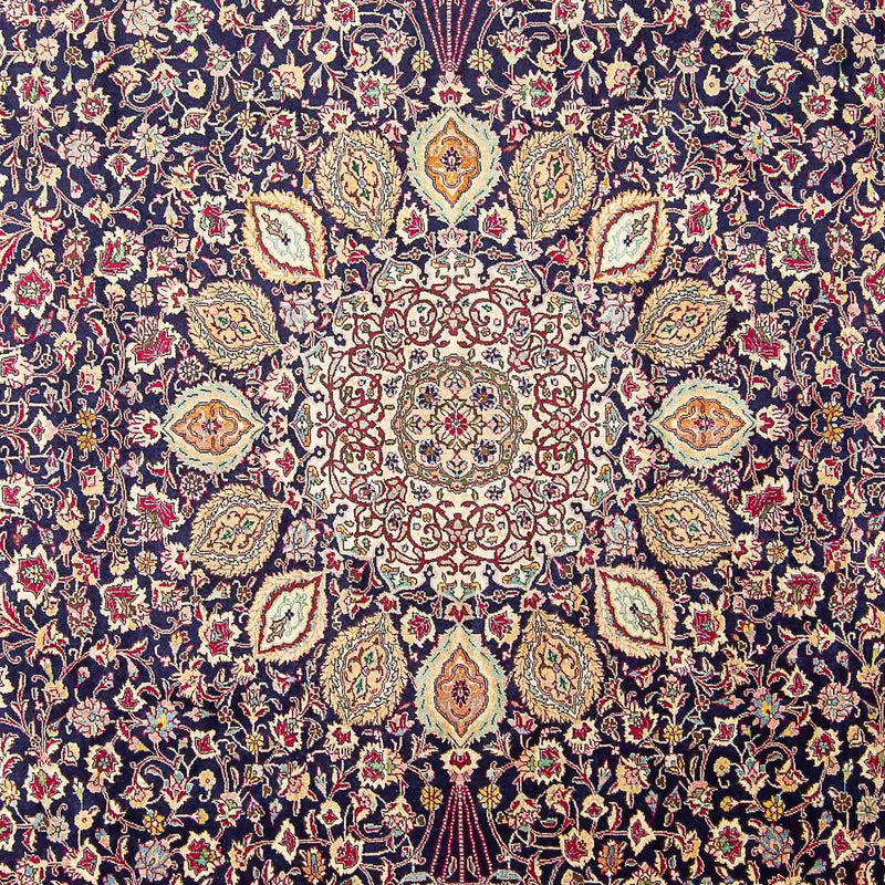 Persisk tæppe - Tabriz - Royal - 436 x 292 cm - mørkeblå