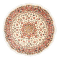 Persisk tæppe - Tabriz - Royal rundt  - 150 x 150 cm - beige