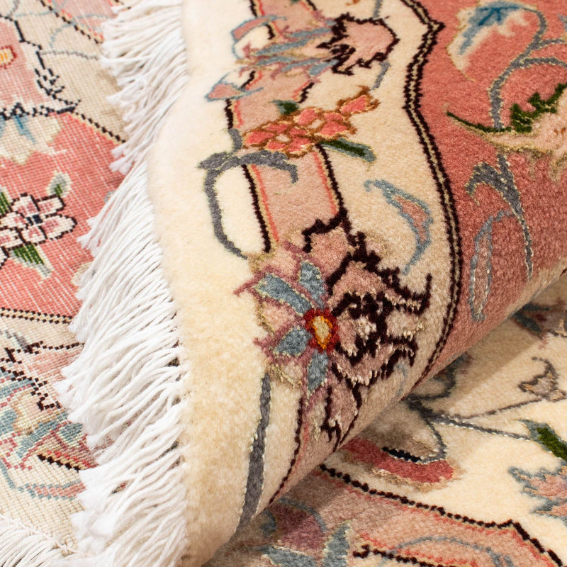 Persisk tæppe - Tabriz - Royal rundt  - 150 x 150 cm - beige