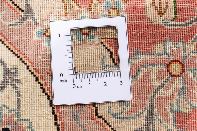 Persisk tæppe - Tabriz - Royal rundt  - 150 x 150 cm - beige