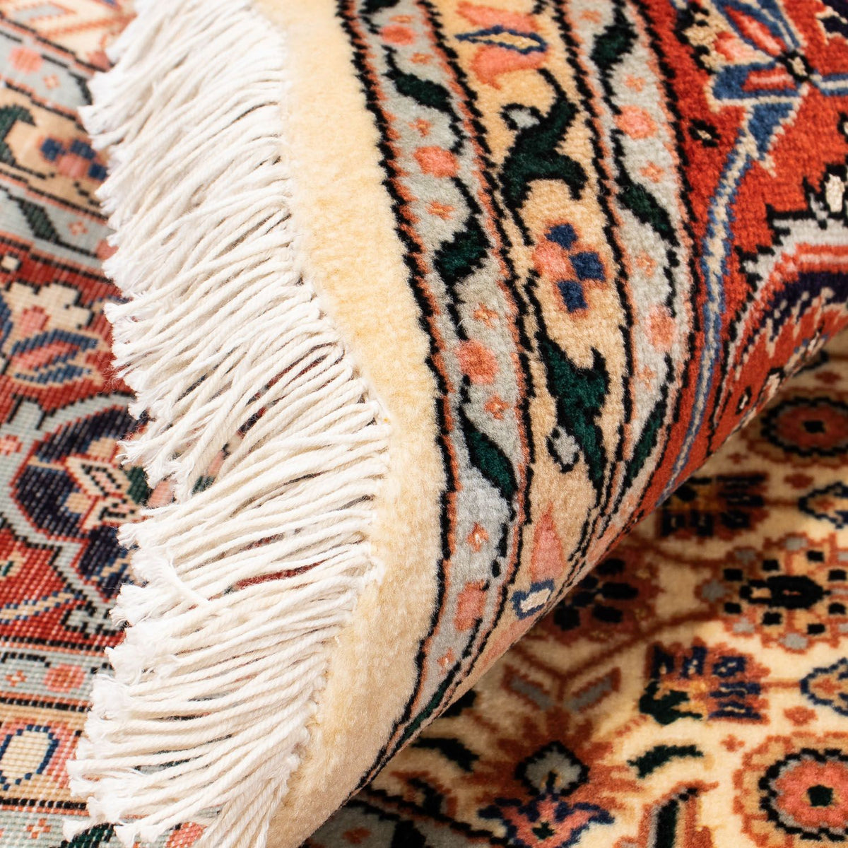 Persisk tæppe - Tabriz - Royal rundt  - 150 x 150 cm - lys brun